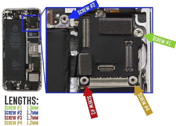 Синий экран на iPhone 5s